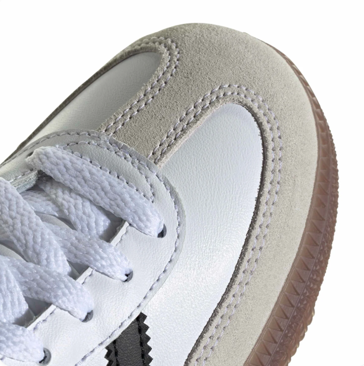adidas Samba White and Black Retro Low-Top Sneakers