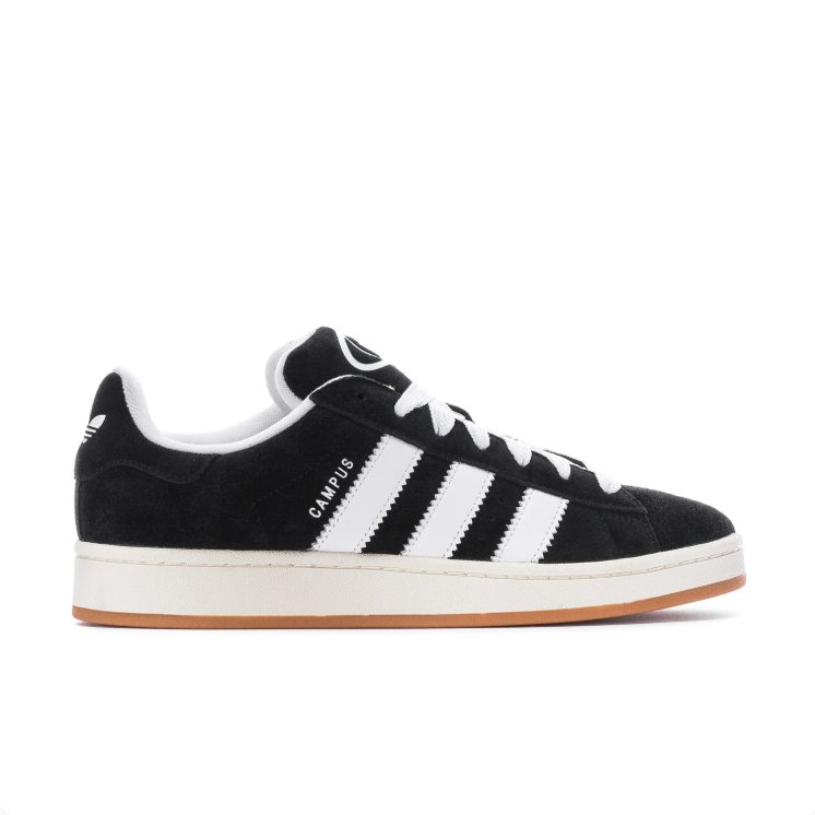 adidas Campus Black and White Low-Top Sneakers