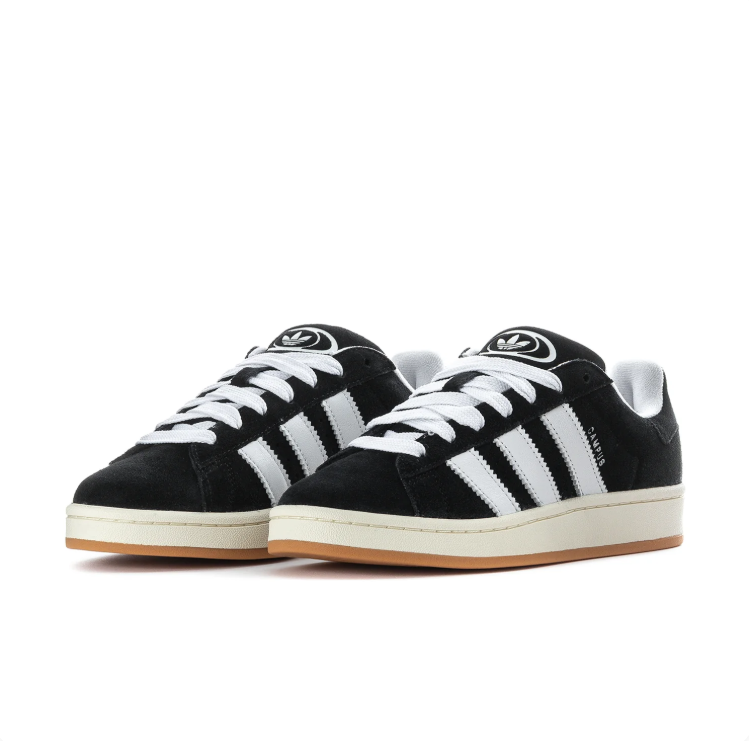 adidas Campus Black and White Low-Top Sneakers