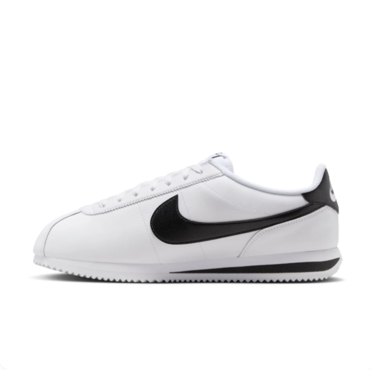 Nike White and Black Retro Low-Top Sneakers