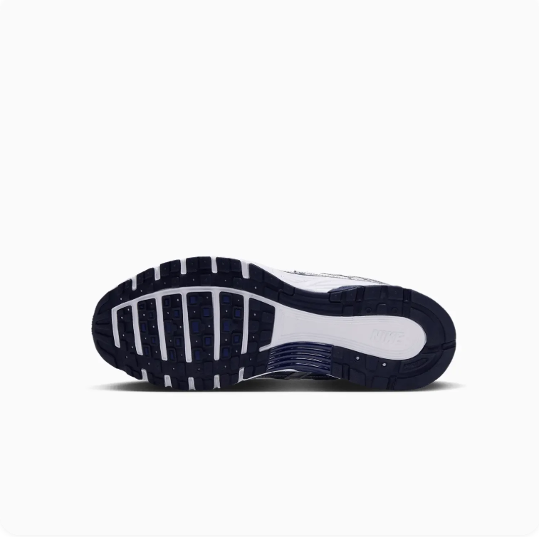 Nike P-6000 Navy and Metallic Silver Sneakers