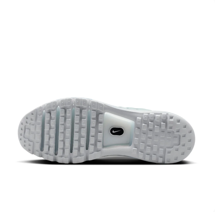 Nike Light Grey and Mint Sneakers with Full-Length Visible Air Sole