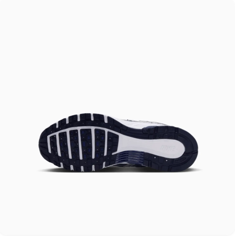 Nike P-6000 Navy and Metallic Silver Sneakers