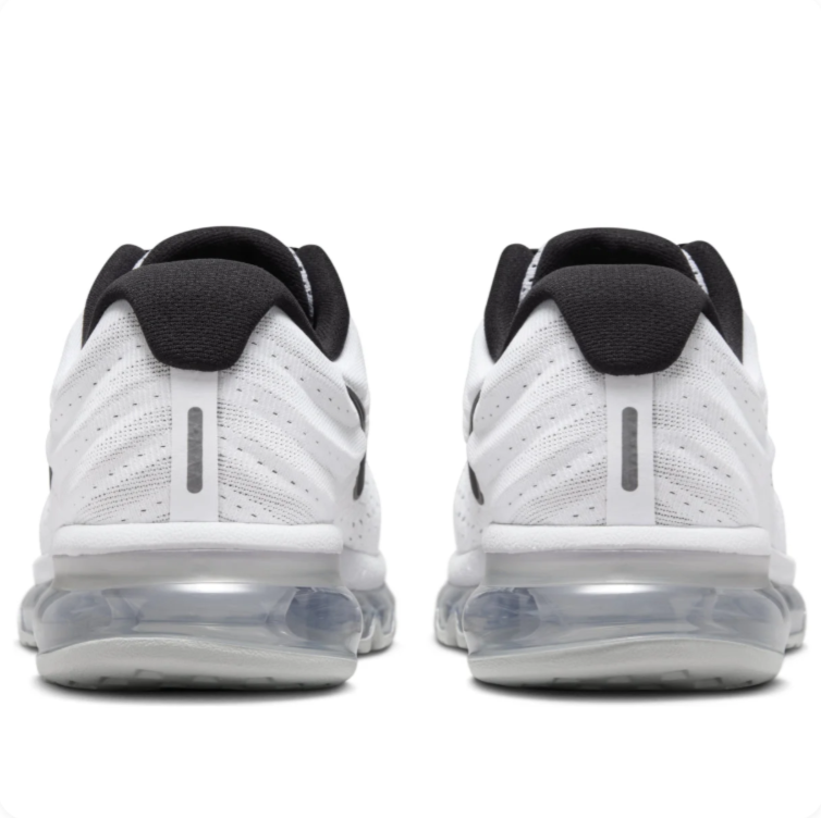 Nike Air Max White and Black Mesh Sneakers