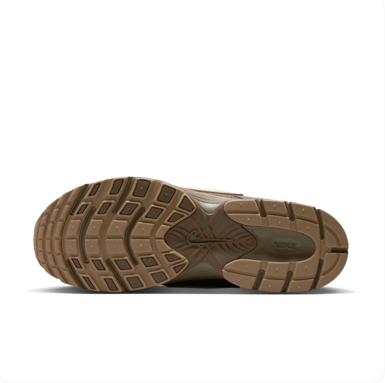 Nike Brown and Cream Mesh Low-Top Sneakers