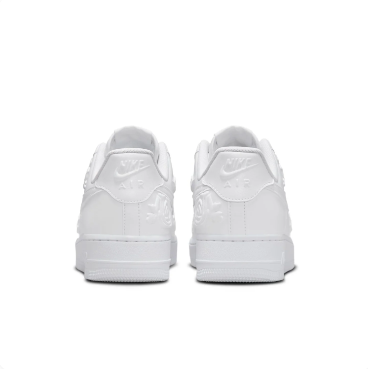 Nike All-White Rose-Detail Low-Top Sneakers