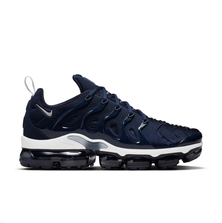 Nike Navy and White Segmented-Sole Sneakers