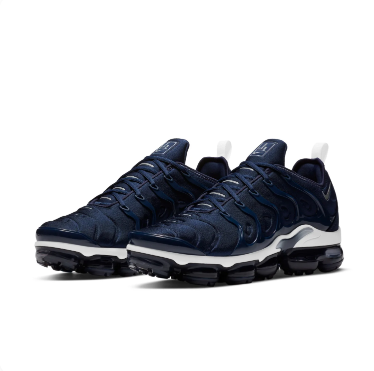 Nike Navy and White Segmented-Sole Sneakers