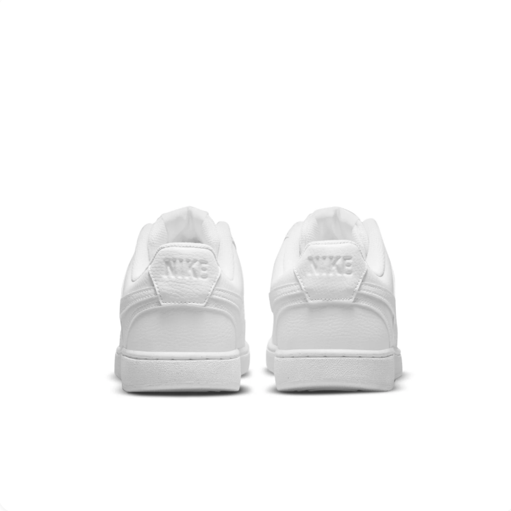 Nike All-White Perforated Low-Top Sneakers