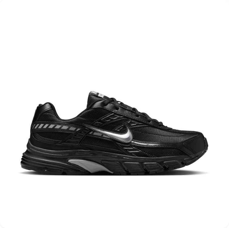 Nike Initiator Black and Metallic Silver Sneakers