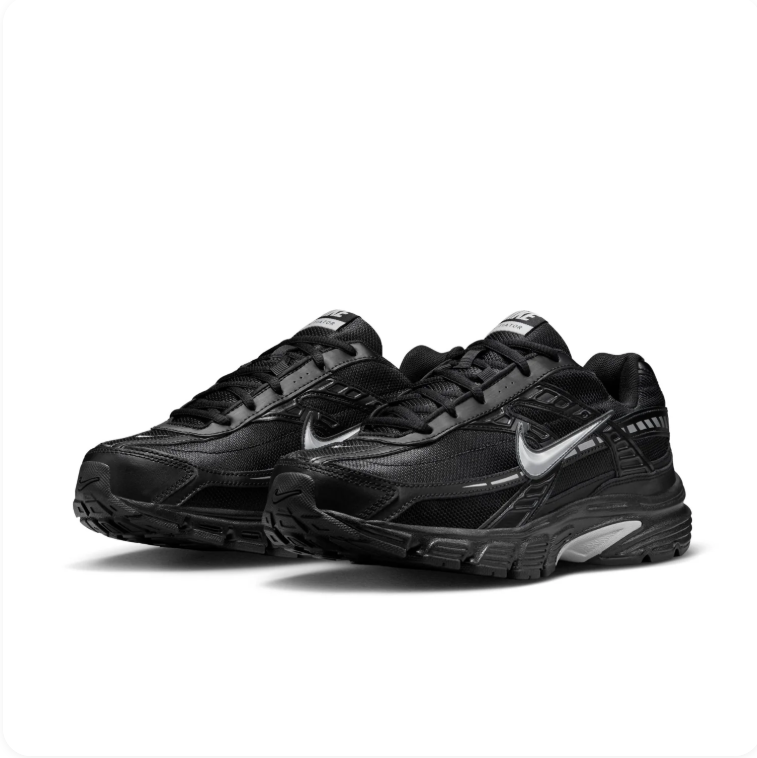 Nike Initiator Black and Metallic Silver Sneakers