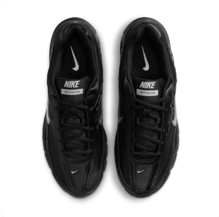 Nike Initiator Black and Metallic Silver Sneakers