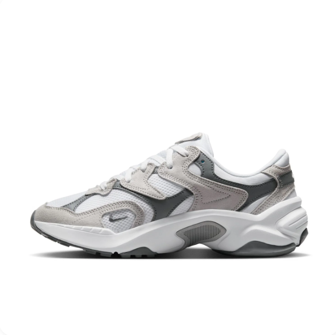 Nike White and Grey Layered Chunky Sneakers