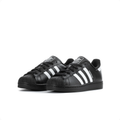 adidas Superstar Black Sneakers with White Stripes