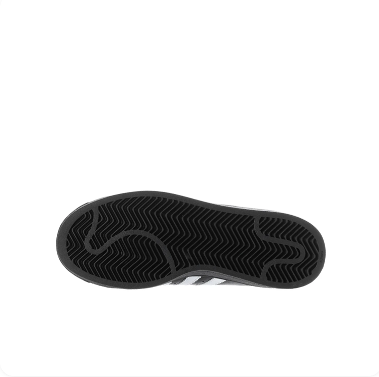 adidas Superstar Black Sneakers with White Stripes