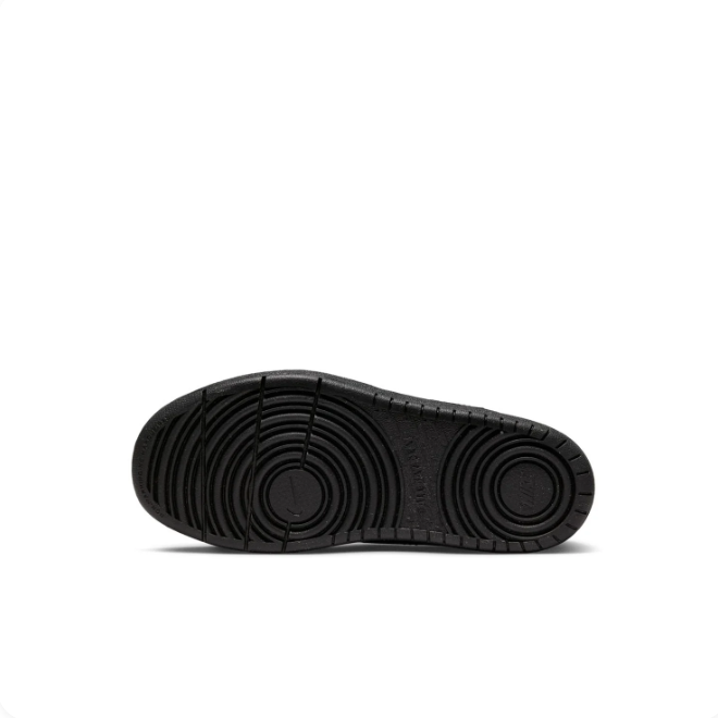 Nike All-Black Strap-Detail Low-Top Sneakers