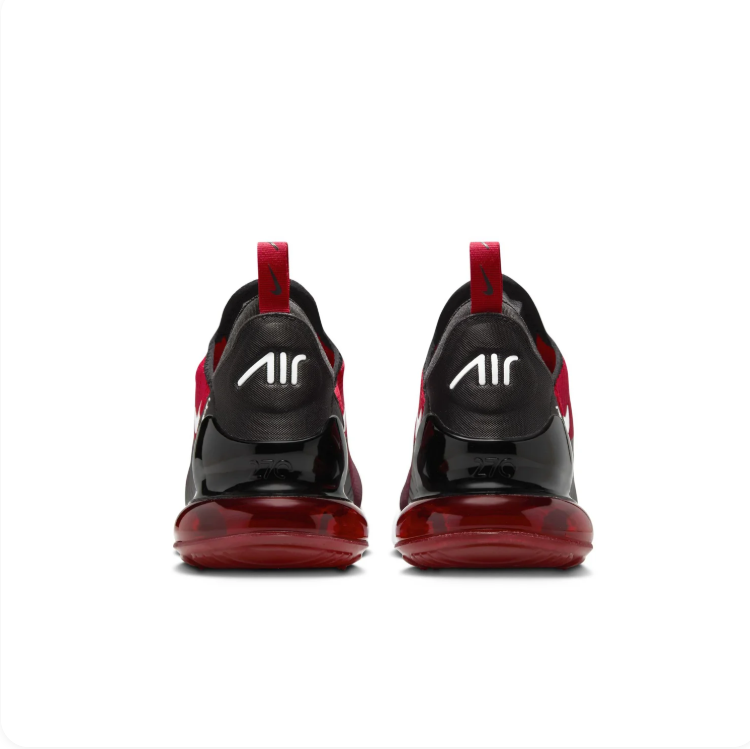 Nike Red & Black Low-Top Sneakers | Visible Air Heel & White Swoosh