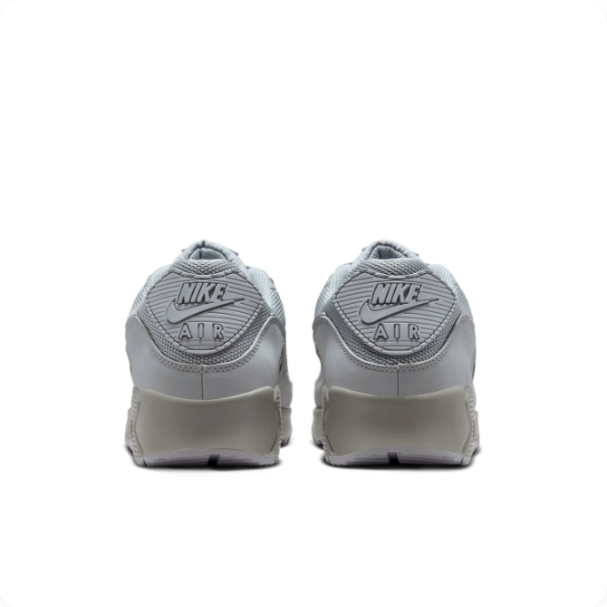 Nike Grey Mesh Low-Top Sneakers | Tonal Swoosh & Visible Air Heel