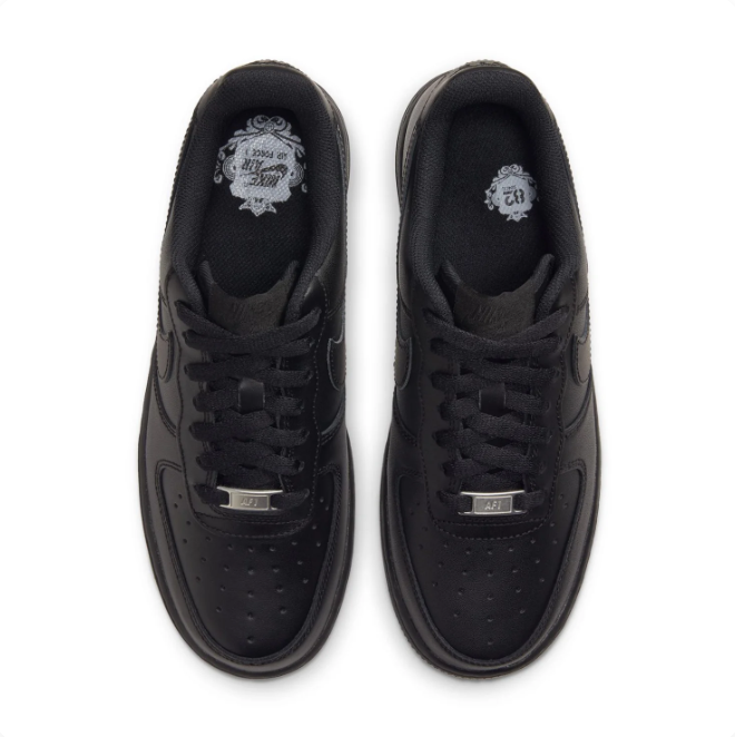 Nike All-Black Low-Top Sneakers | Tonal Swoosh & Perforated Toe