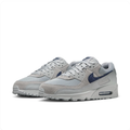 Nike Light Grey & Navy Low-Top Sneakers | Mesh Panels & Visible Air Heel