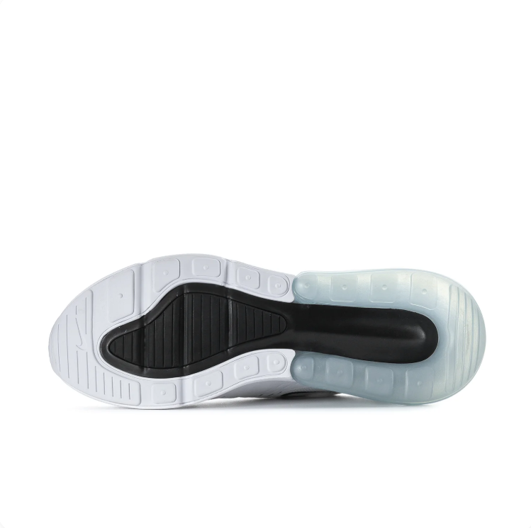 Nike Air Max 270 White & Black Sneakers | Mesh Upper & Visible Air Heel