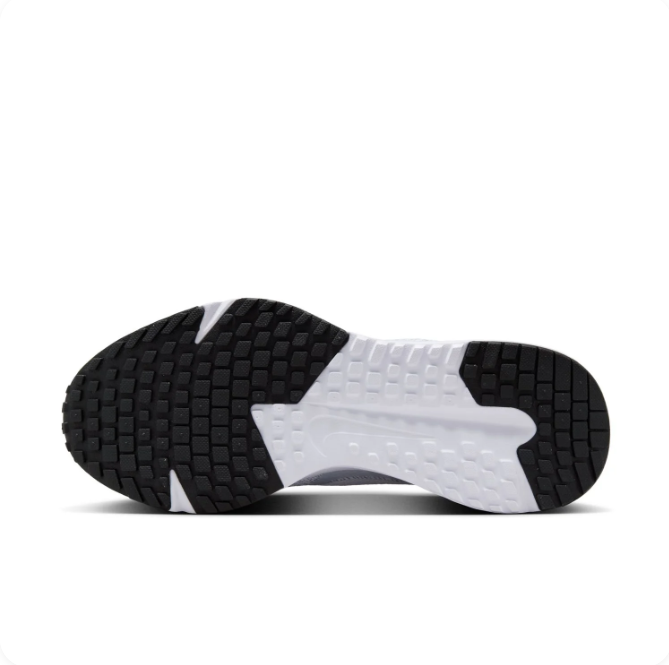 Nike White Low-Top Sneakers | Tonal Swoosh & Black Tread