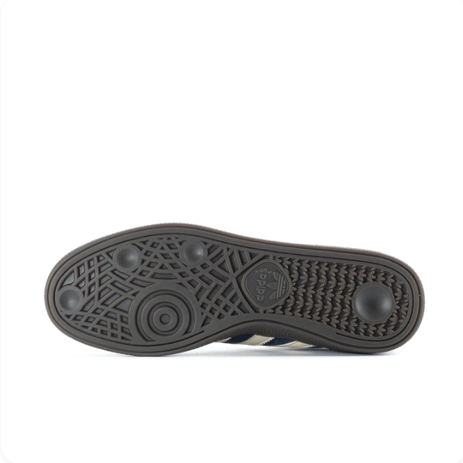adidas Navy & Cream Low-Top Sneakers | Three Stripes & Dark Sole