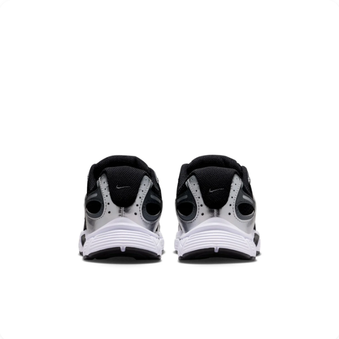 Nike Black & Silver Low-Top Sneakers | Mesh Panels & Sculpted Sole