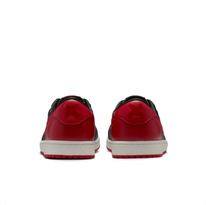 Nike Black & Red Low-Top Sneakers | Red Swoosh & Outsole