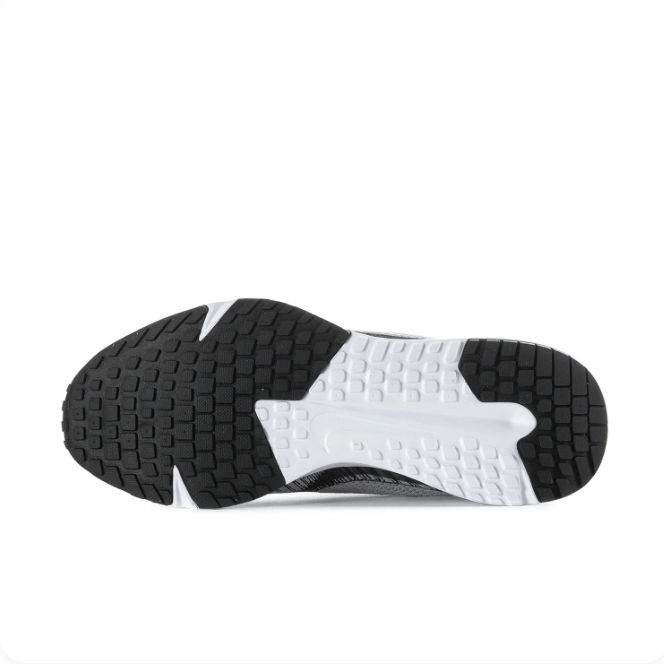 Nike Light Grey Low-Top Sneakers | Black Swoosh Details & White Sole