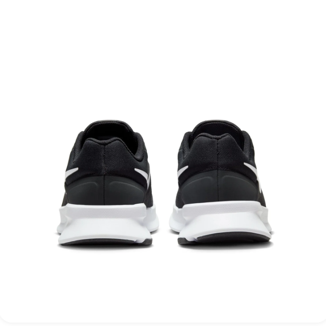 Nike Black & White Low-Top Sneakers | Mesh Upper & White Swoosh