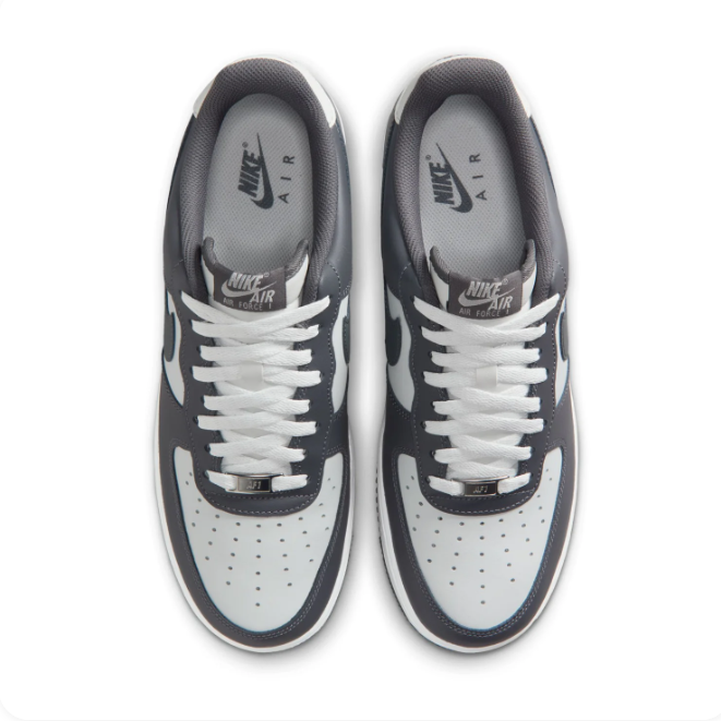 Nike Charcoal & Light Grey Low-Top Sneakers | White Midsole