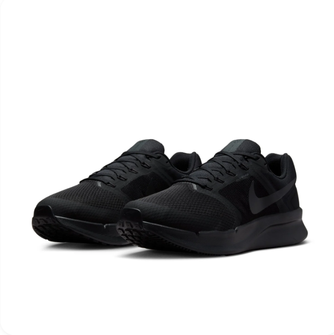 Nike All-Black Low-Top Sneakers | Mesh Upper & Tonal Swoosh