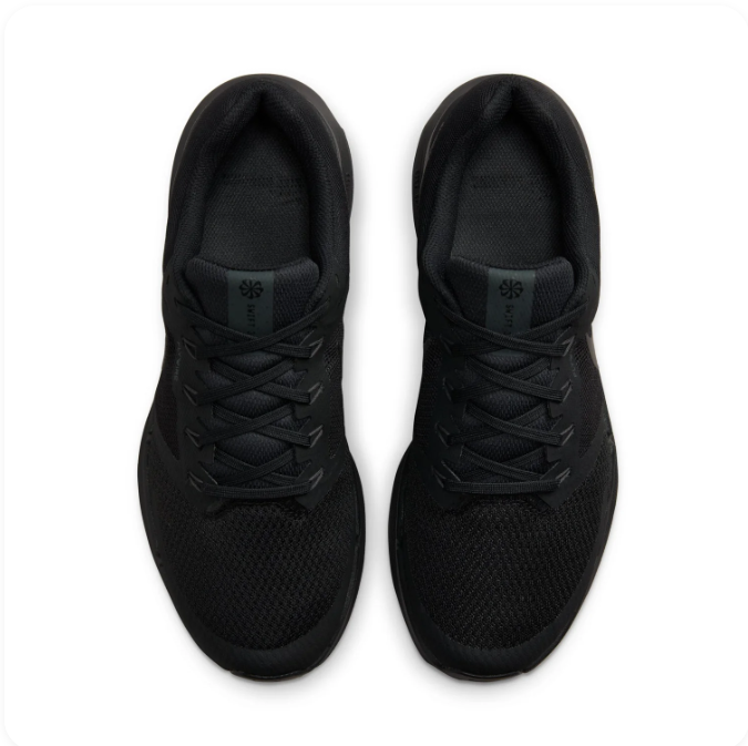 Nike All-Black Low-Top Sneakers | Mesh Upper & Tonal Swoosh