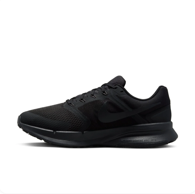 Nike All-Black Low-Top Sneakers | Mesh Upper & Tonal Swoosh