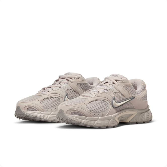 Nike Light Beige Low-Top Sneakers | Mesh Panels & Cream Swoosh