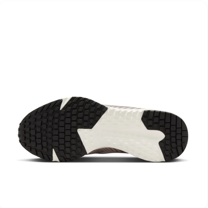 Nike Light Beige Low-Top Sneakers | Grey Swoosh & White Midsole