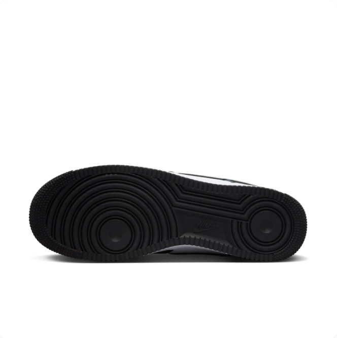 Nike Black & White Low-Top Sneakers | Light Grey Swoosh & Perforated Toe