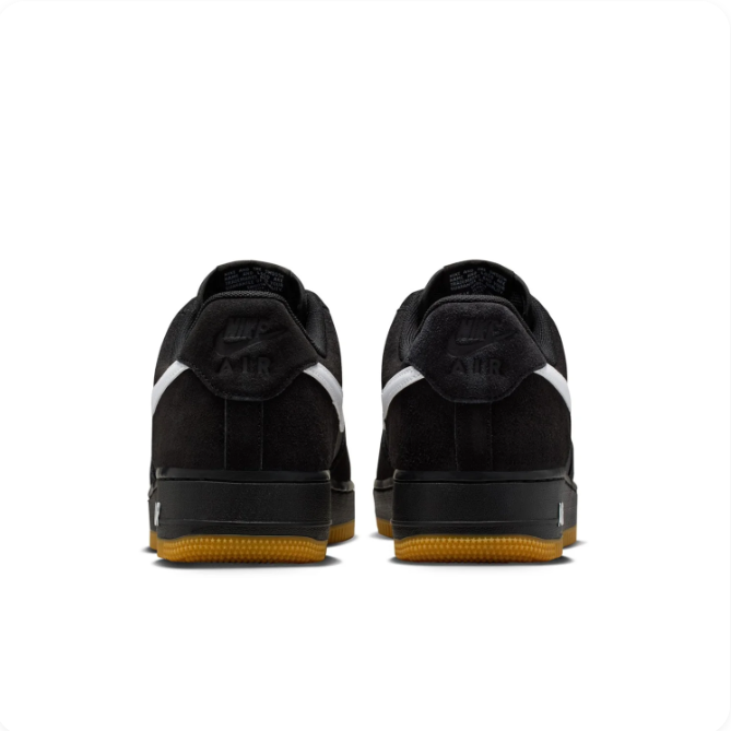 Nike Black & White Low-Top Sneakers | White Swoosh & Gum-Colored Sole