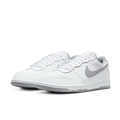 Nike White & Grey Low-Top Sneakers | Grey Swoosh & Bold Heel Lettering
