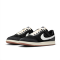 Air Jordan Black & Cream Low-Top Sneakers | White Swoosh & Brown Sole