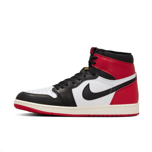 Air Jordan Red, Black & White High-Top Sneakers | Cream Midsole & Red Sole