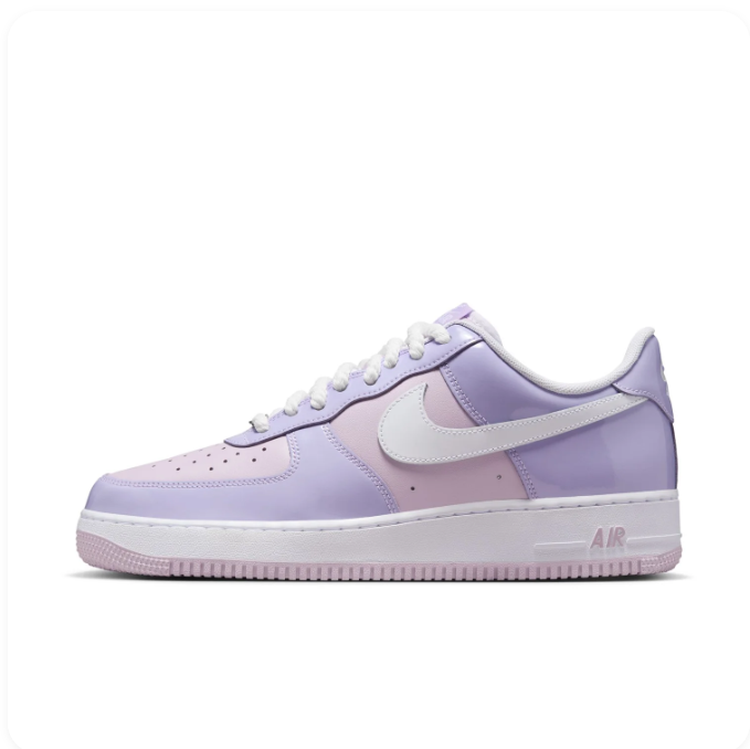 Nike Lavender & Pink Low-Top Sneakers | White Swoosh & Pastel Pink Sole