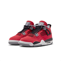 Air Jordan Red & Black Mid-Top Sneakers | Grey Accents & Heel Window