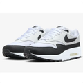 Nike White & Black Low-Top Sneakers | Black Swoosh & Visible Heel Window