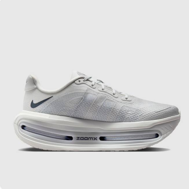 Nike White & Light Grey Low-Top Sneakers | Dark Swoosh & Elongated Sole Windows