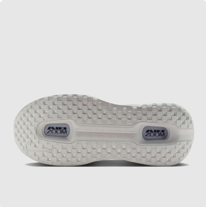 Nike White & Light Grey Low-Top Sneakers | Dark Swoosh & Elongated Sole Windows